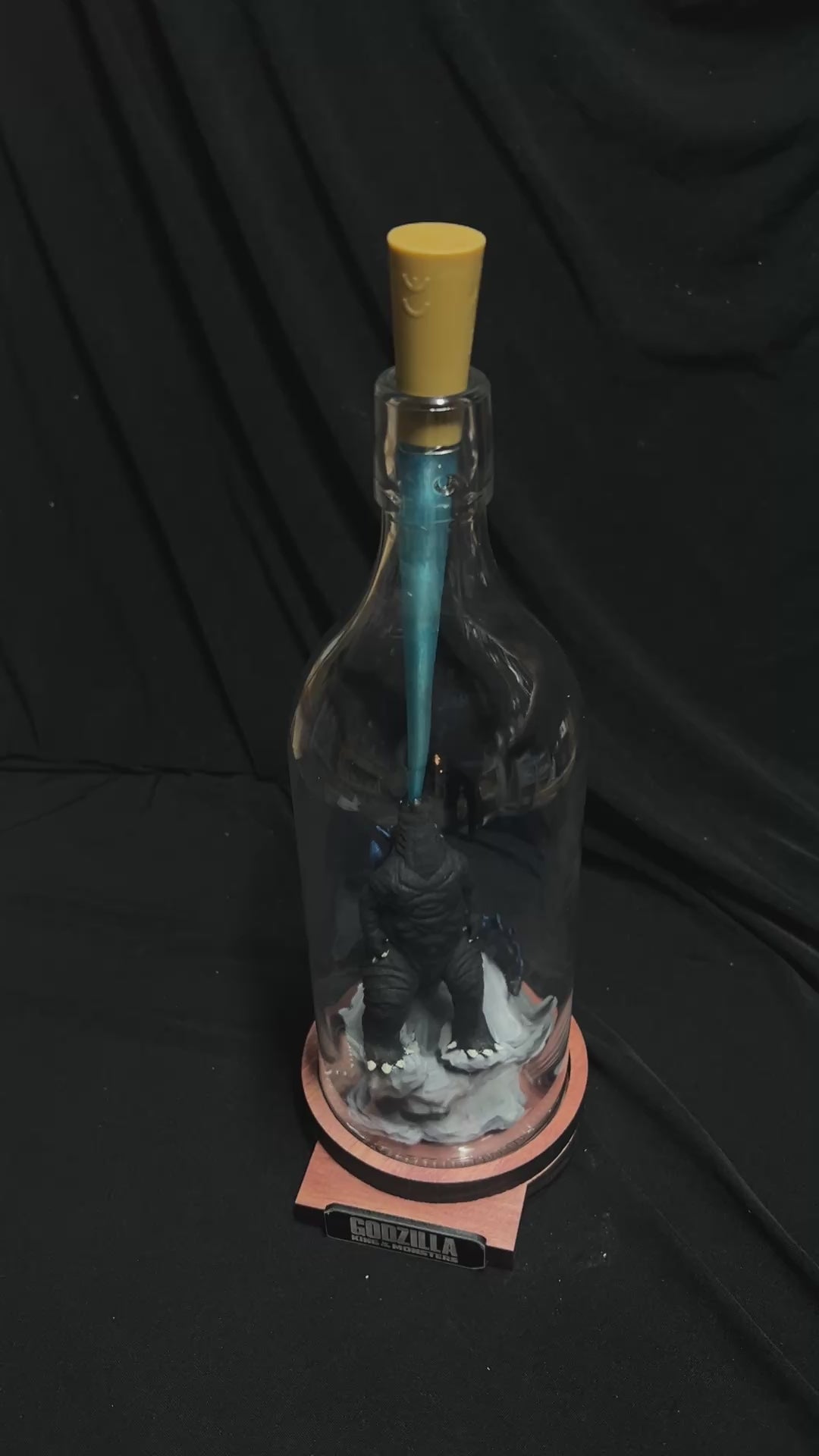 Kaiju in a Bottle Lighted Atomic Breath Godzilla