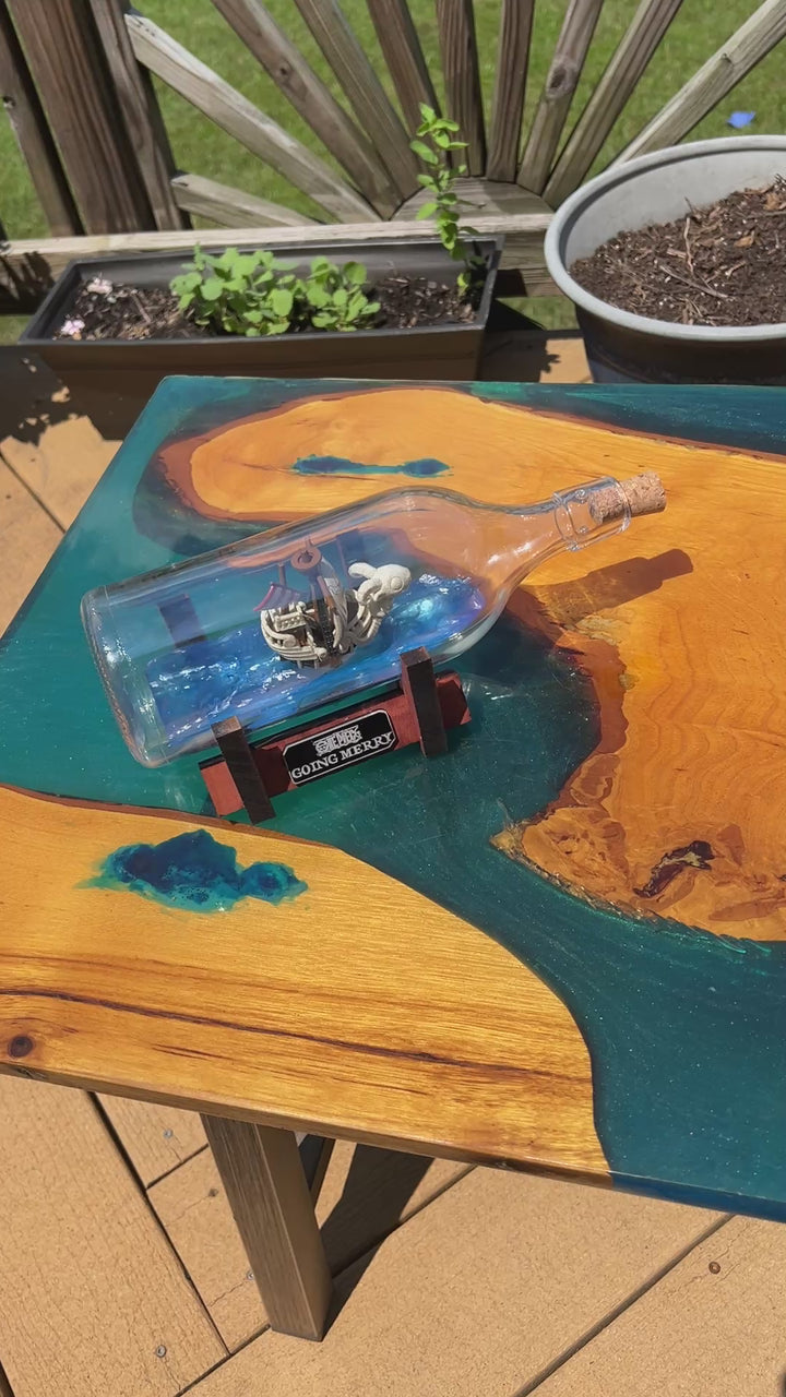 One Piece Going Merry Starship in a Bottle