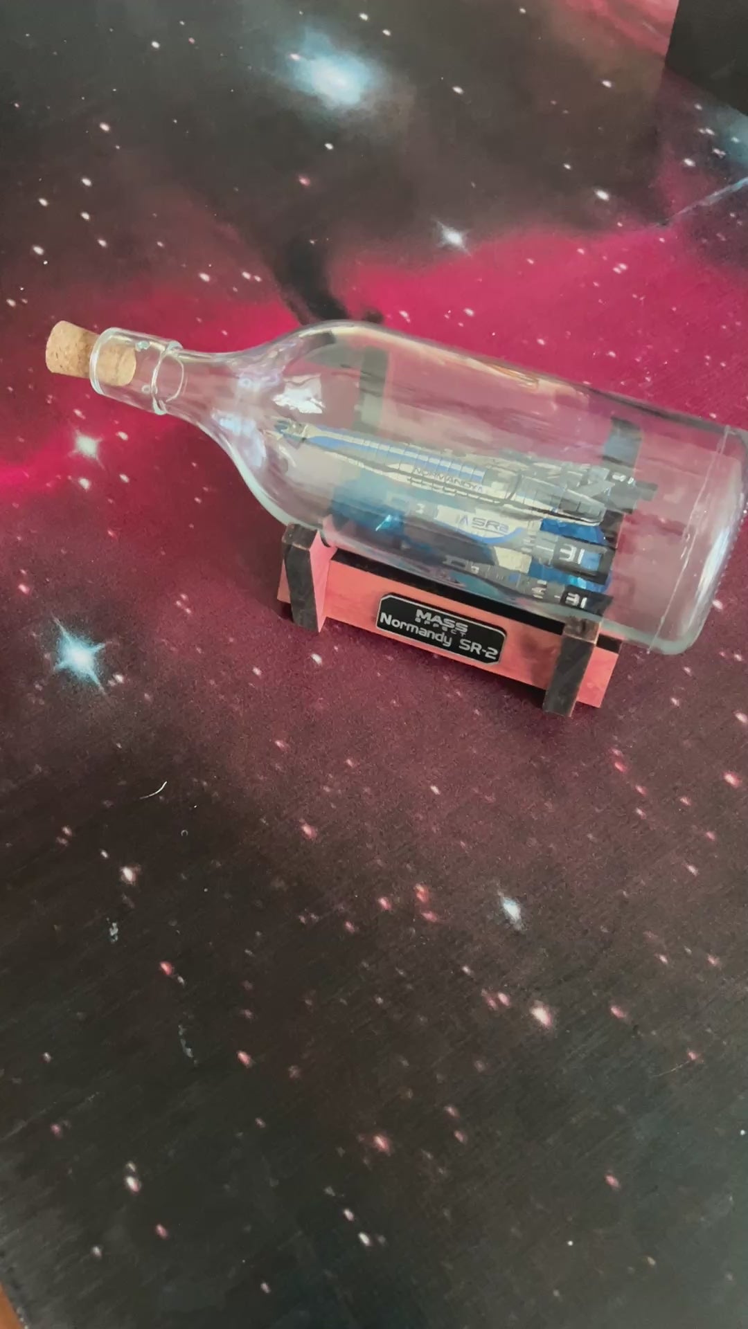Mass Effect Normandy SR-2 Starship in a Bottle