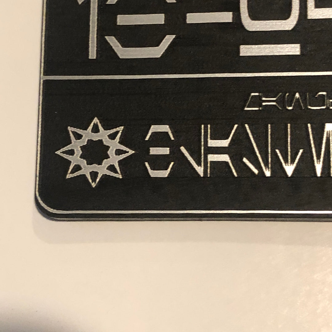 Plaque de Blaster Star Wars IB-94 en Aurebesh