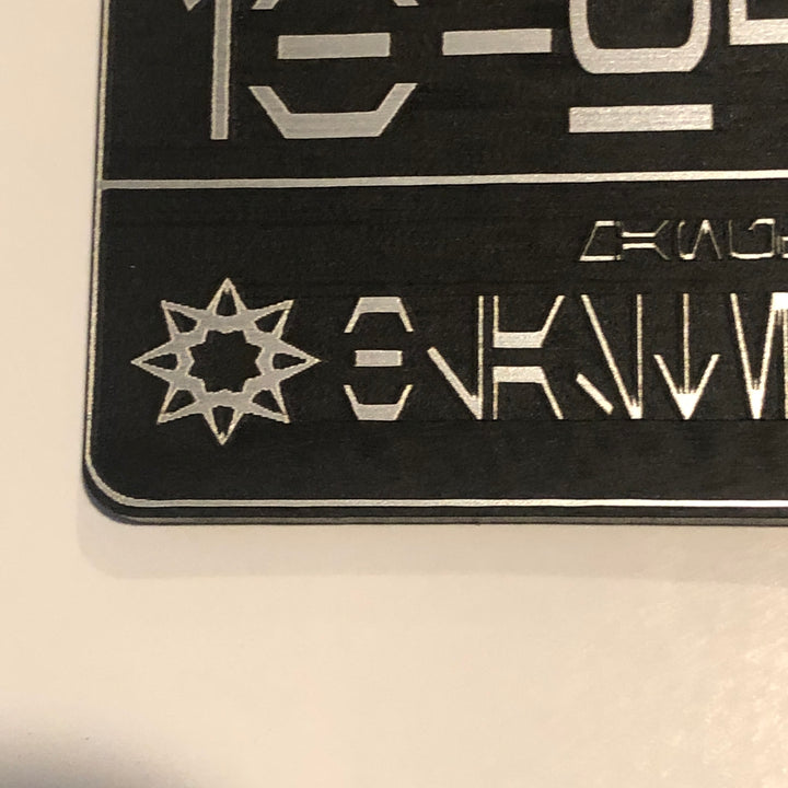Plaque de Blaster Star Wars IB-94 en Aurebesh