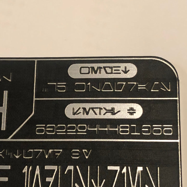 Plaque de Blaster Star Wars IB-94 en Aurebesh