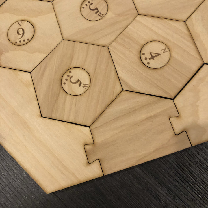 Custom 5-6 Player Settlers of Catan Board Set with Laser Etched Terrain, Border and Number Pieces - CCHobby