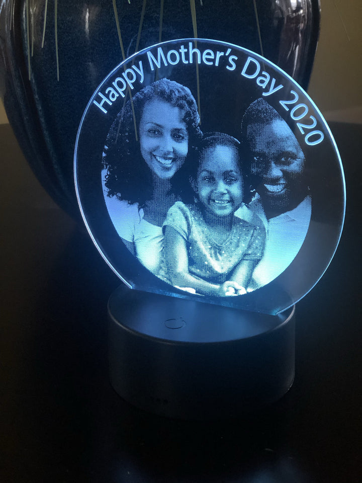 Custom Mother's Day Photo Lighted Acrylic Sign - CCHobby