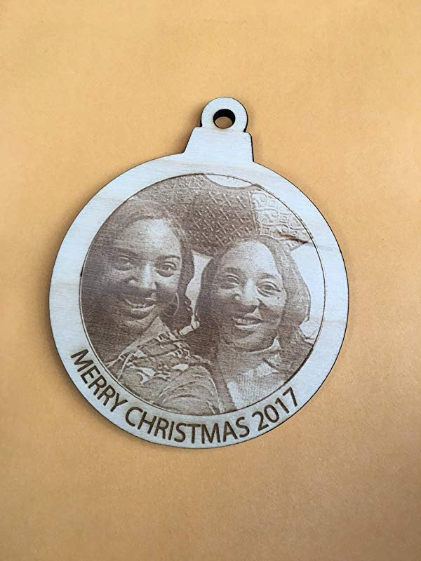 Customized Wood Christmas Ornament with Your Photo