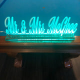 Custom Cut Name Sign Edge Lit LED Acrylic Sign