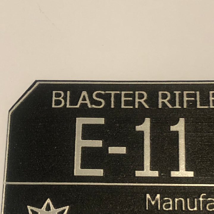 E-11 Star Wars Blaster Plaque