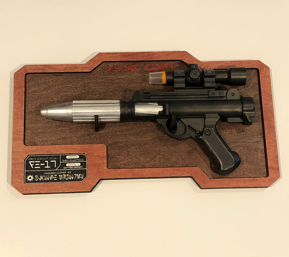 DH-17 Rebel Blaster Wood Wall Mount