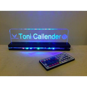 Lighted Nameplate Edge Lit Acrylic - CCHobby