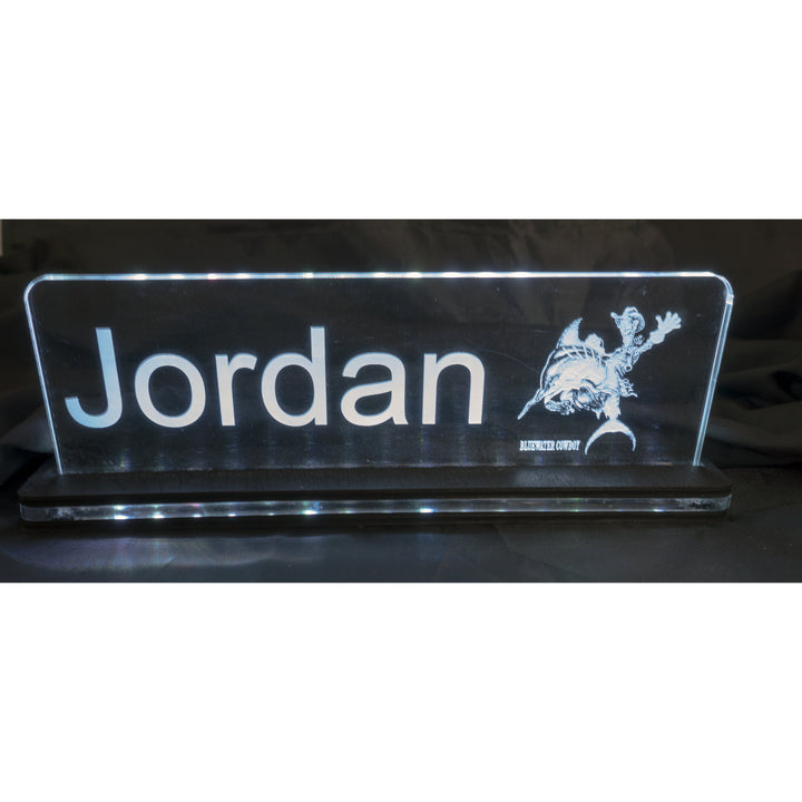 Lighted Nameplate Edge Lit Acrylic - CCHobby