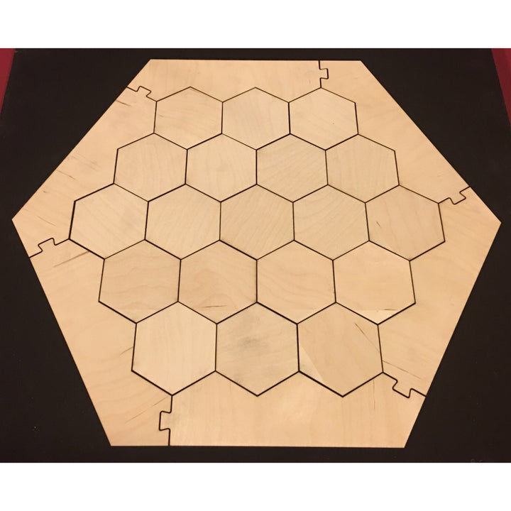 Settlers of Catan Compatible Blank Wood Game Board Set with Blank Number Tokens and Border Pieces - CCHobby