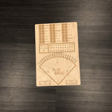 Wood Baseball Dice Game Customizable With YourTeam - CCHobby