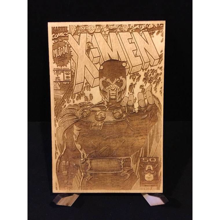 X-Men #1 All Four Jim Lee Covers Laser Etched Wood Covers on Baltic Birch Five Year Anniversary Wood - CCHobby